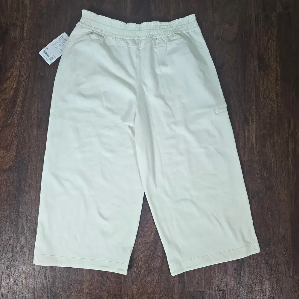 Athleta Triumph Wide Leg Crop Pants - Magnolia White - Large - 544711 - NWT - Picture 7 of 8